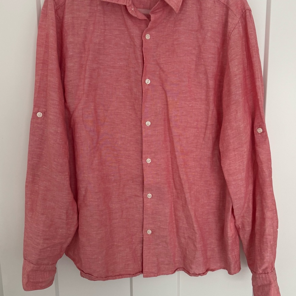 Women’s Pink Button-Up Shirt
